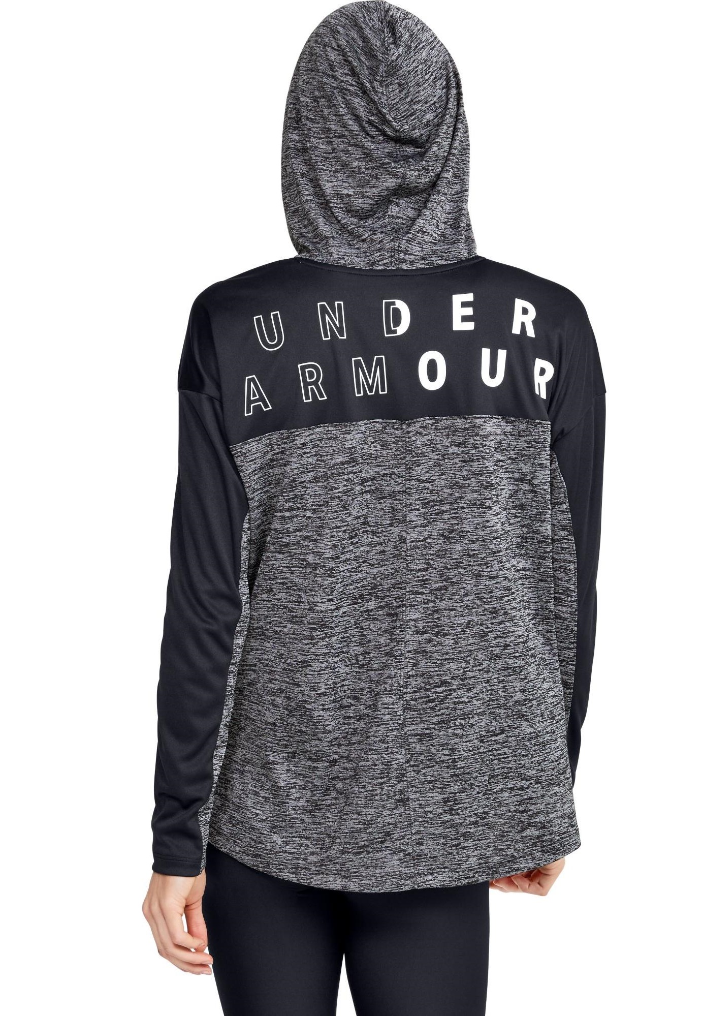 Лонгслив женский Under Armour Tech Twist Graphic Hoodie черный XS