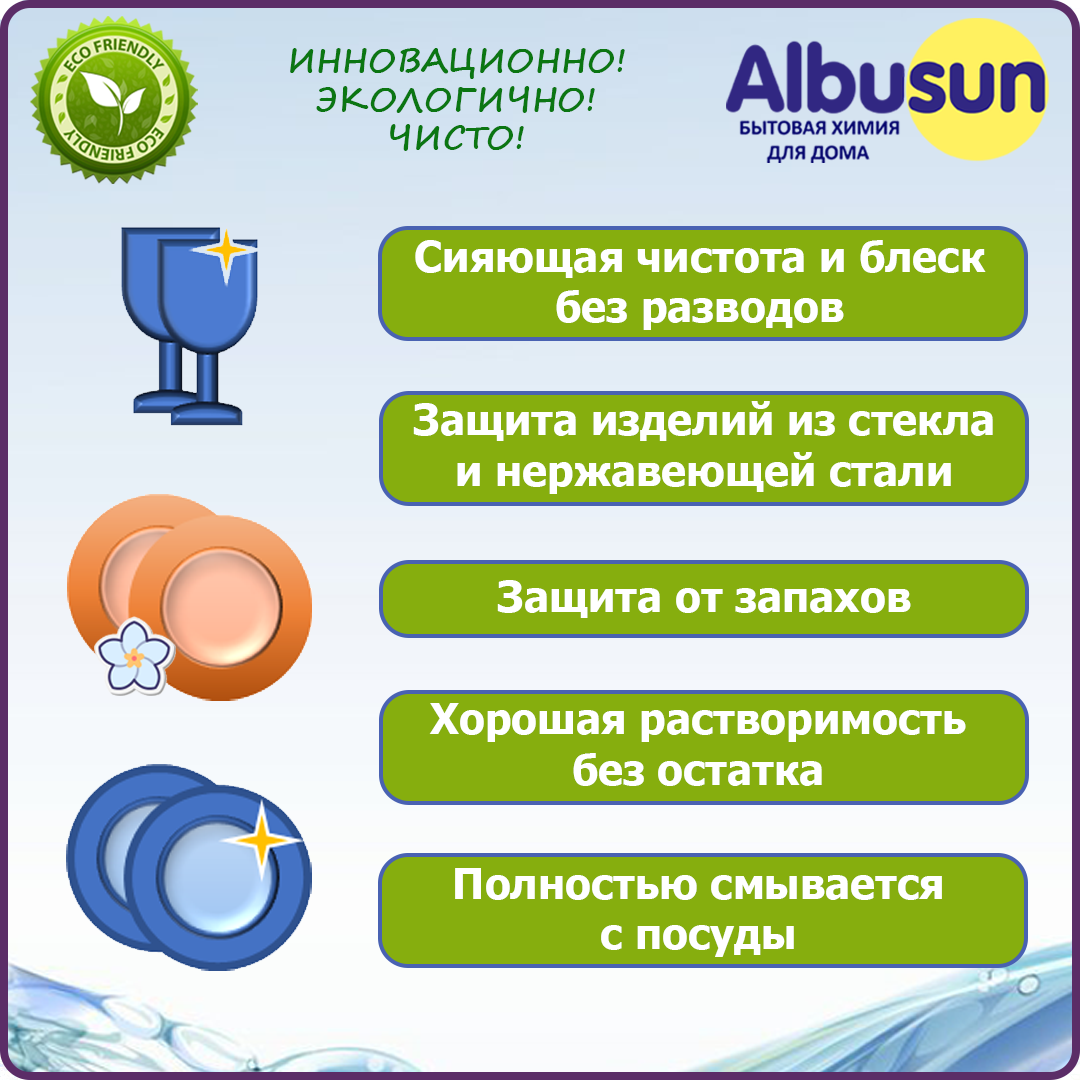 Таблетки для посудомоечных машин Albusun, 30 шт. – купить в Москве, цены в  интернет-магазинах на Мегамаркет