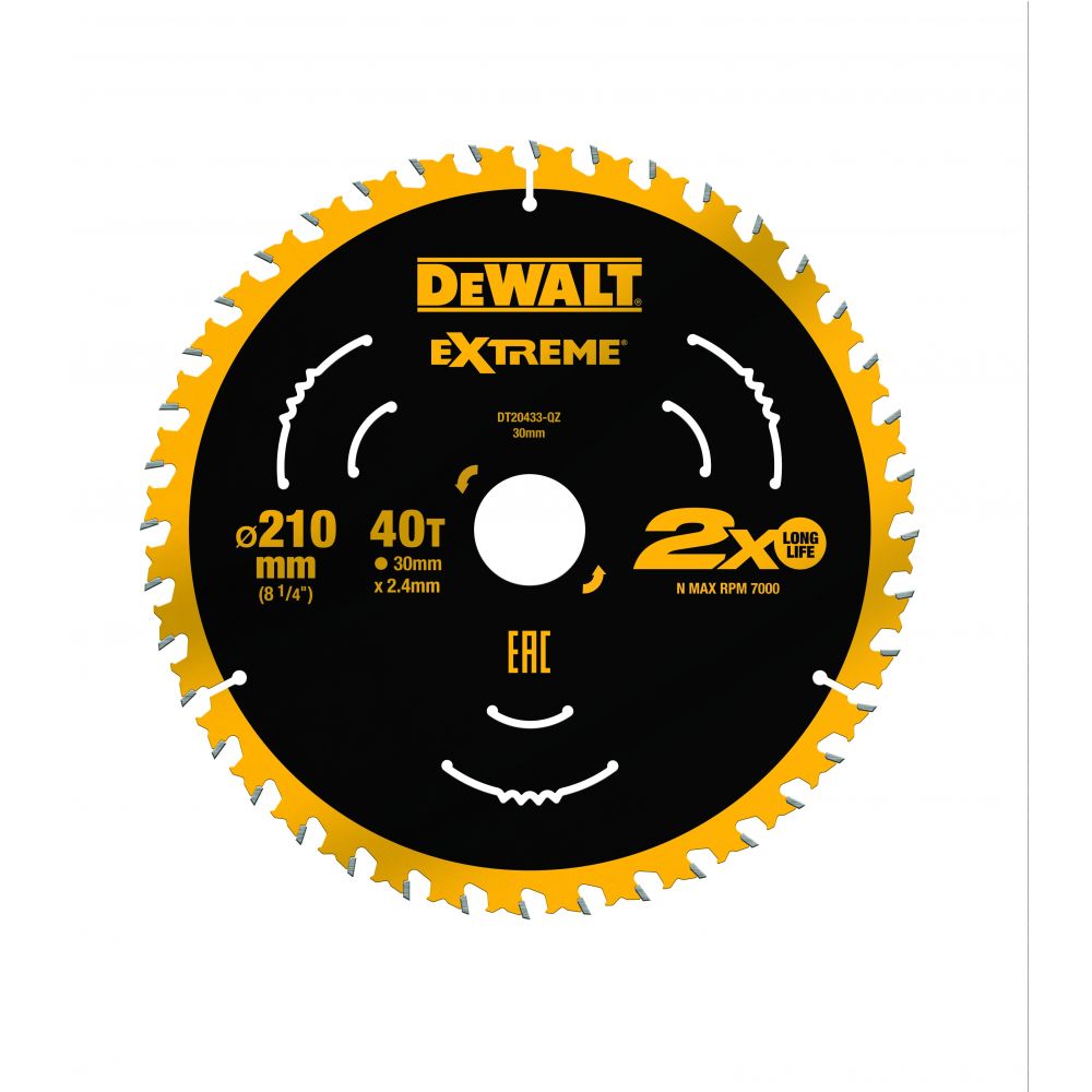 Пильный диск DEWALT DT20433, EXTREME 210/30, 40T ATB7 купить в интернет-магазине, цены на Мегамаркет