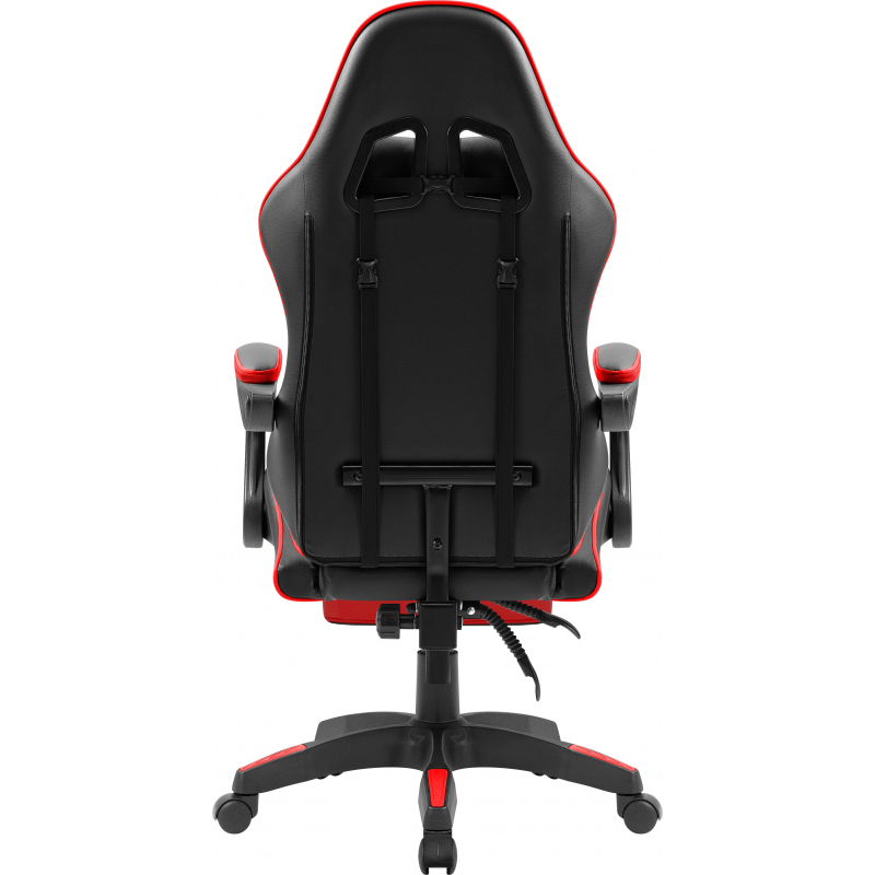 Кресло игровое Defender Minion с подножкой, класс4, чёрное, красное .