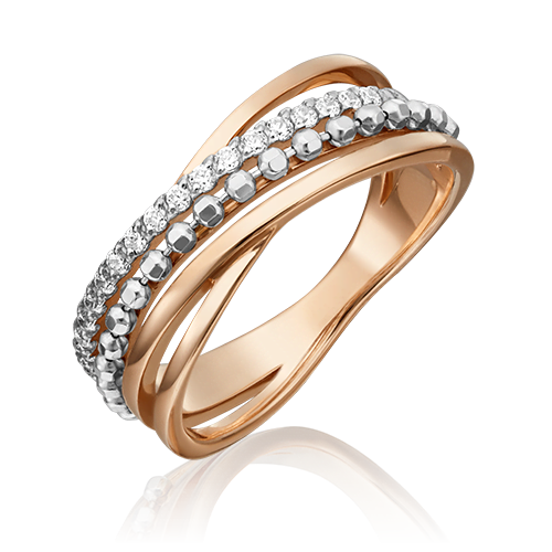 Кольцо из золота с фианитом р.20 PLATINA jewelry 01-5327-00-401-1111-03