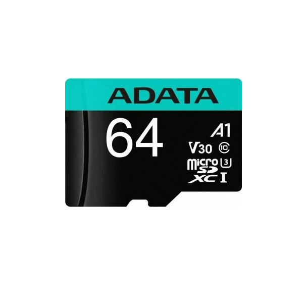 Карта памяти ADATA Micro SDHC 64Гб Premier Pro (AUSDX64GUI3V30SA2-RA1), купить в Москве, цены в интернет-магазинах на Мегамаркет