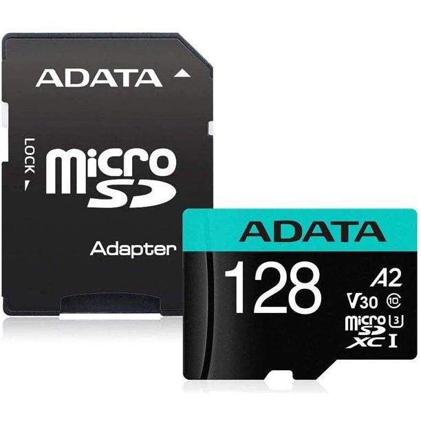 Карта памяти A-Data Micro SDXC 128Гб Premier Pro (AUSDX128GUI3V30SA2-RA1) - купить в Мегамаркет Москва Томилино, цена на Мегамаркет