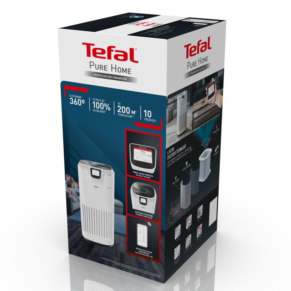 Очиститель воздуха Тефаль. Pure Home. Tefal Pure Pop dt2022e1.