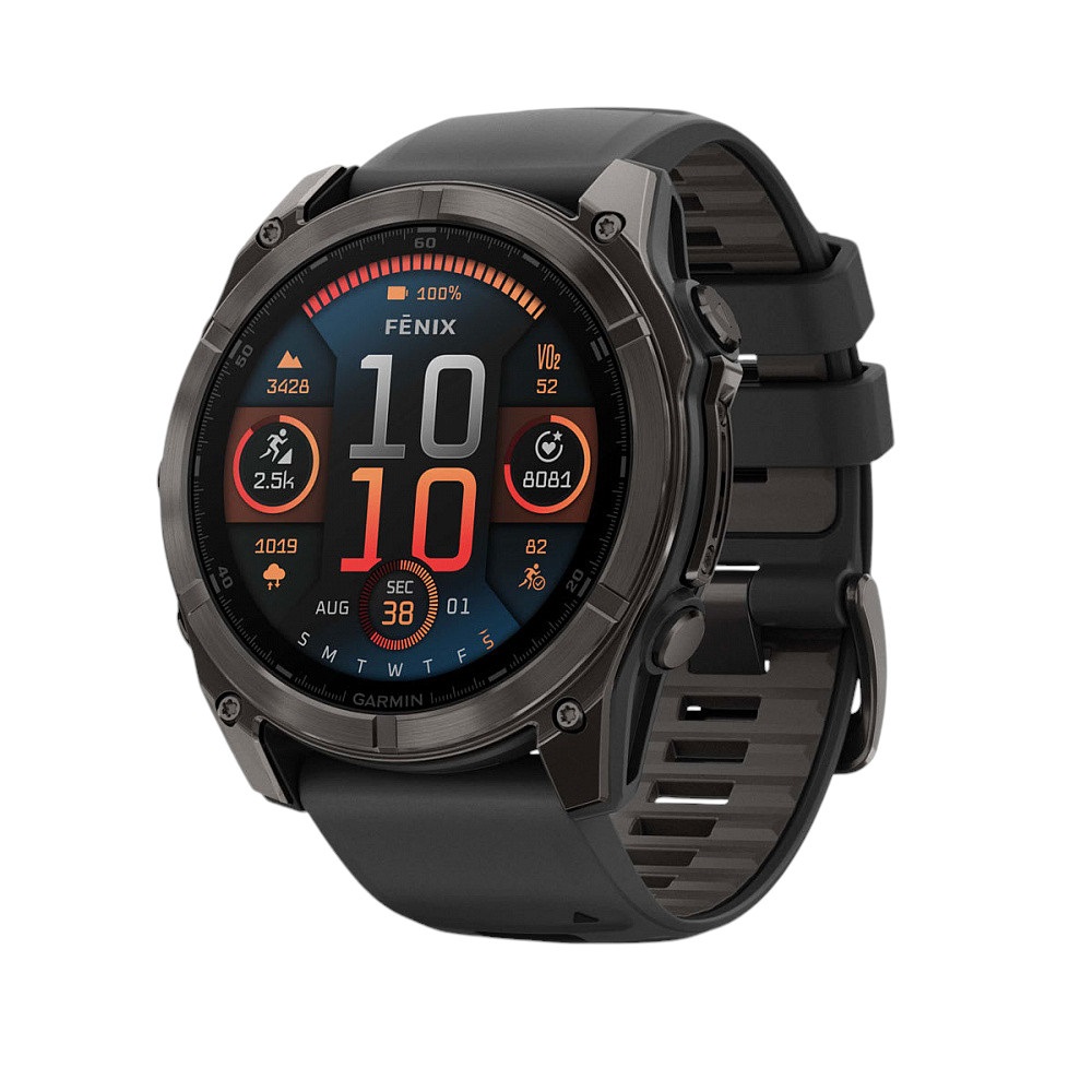 Смарт-часы Garmin Fenix 8 графит/черный, купить в Москве, цены в интернет-магазинах на Мегамаркет