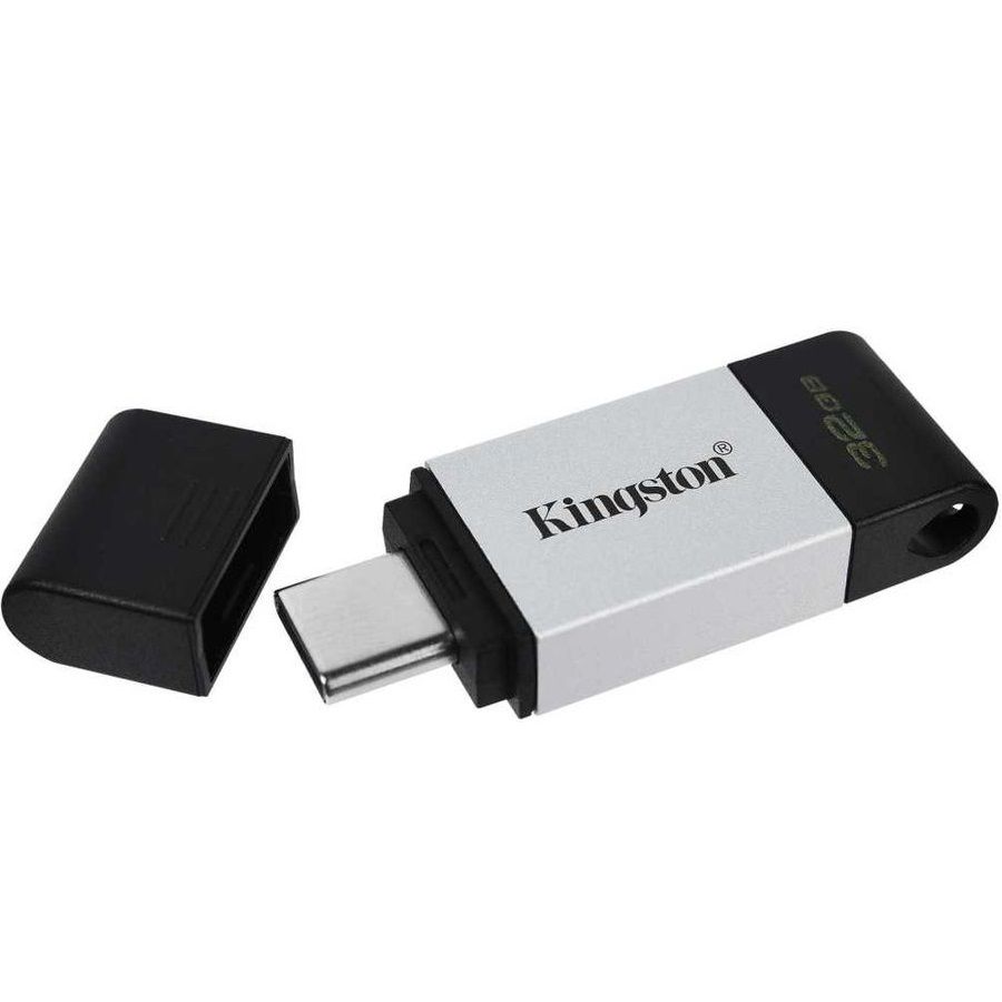 Флешка Kingston DataTraveler 80 32ГБ Silver (DT80/32GB) - отзывы  покупателей на Мегамаркет | 100027136224