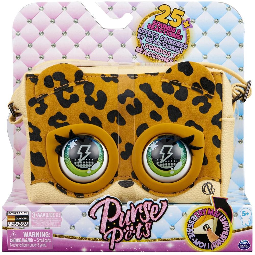 Интерактивная игрушка Spin Master Сумочка-питомец Purse pets Леопард 6062243