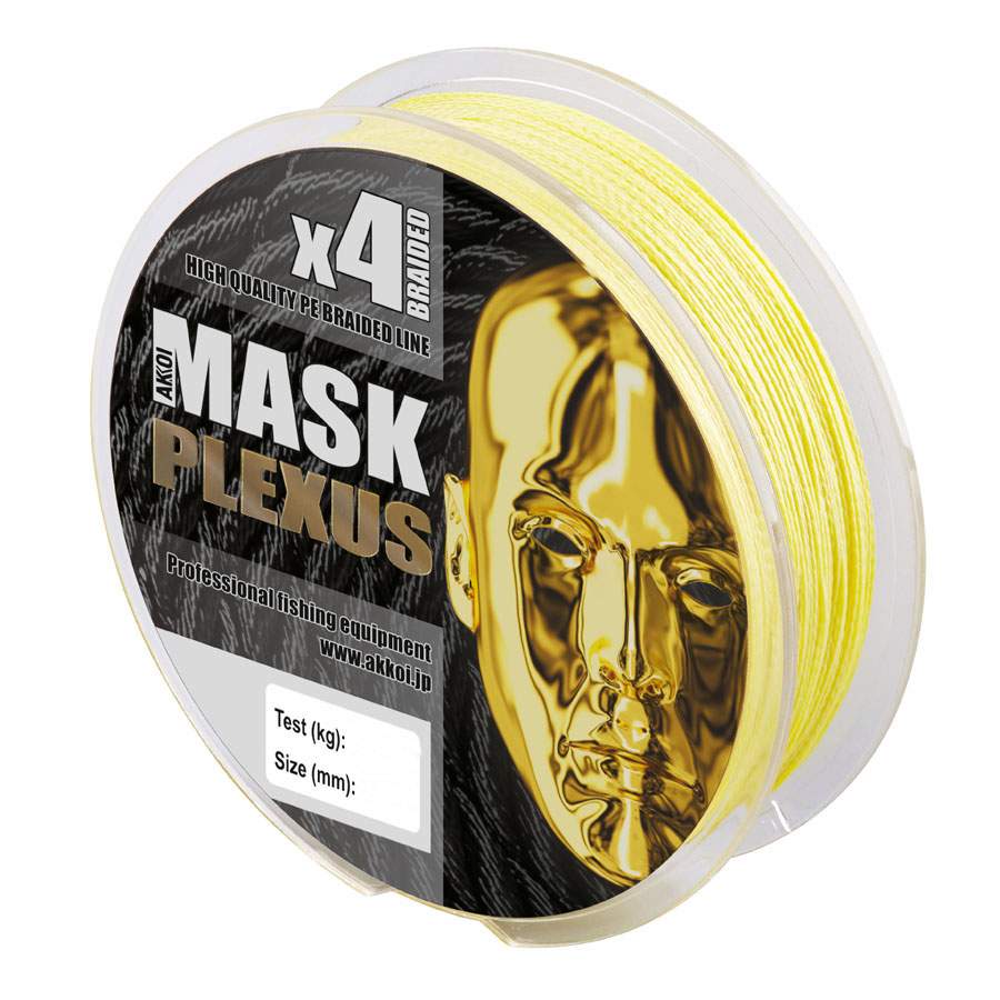 Леска плетеная Akkoi Mask Plexus 0,5 мм, 150 м, 40,82 кг, yellow – купить в  Москве, цены в интернет-магазинах на Мегамаркет