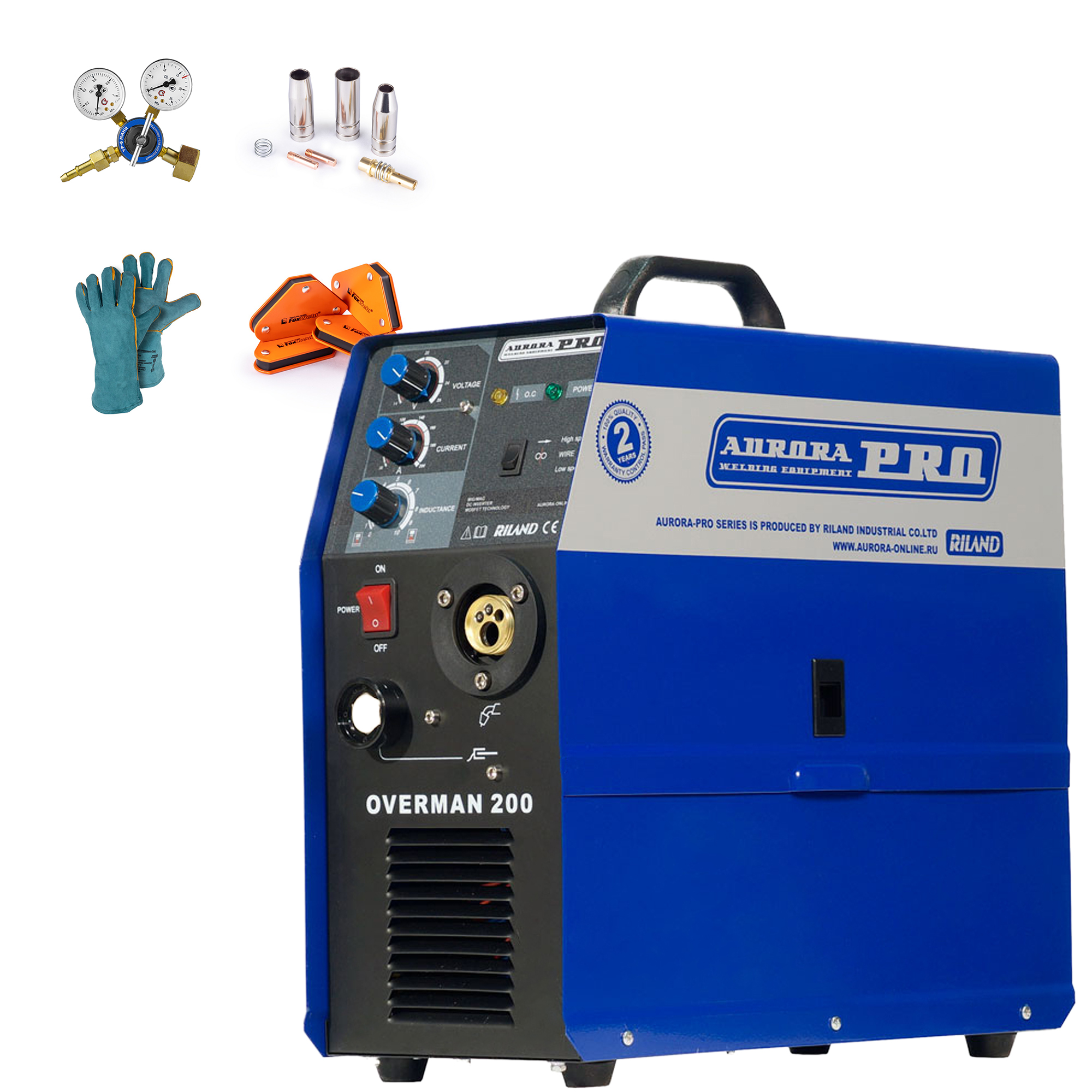 Сварочный полуавтомат инверторного типа Aurora OVERMAN 200 (7213709 ...