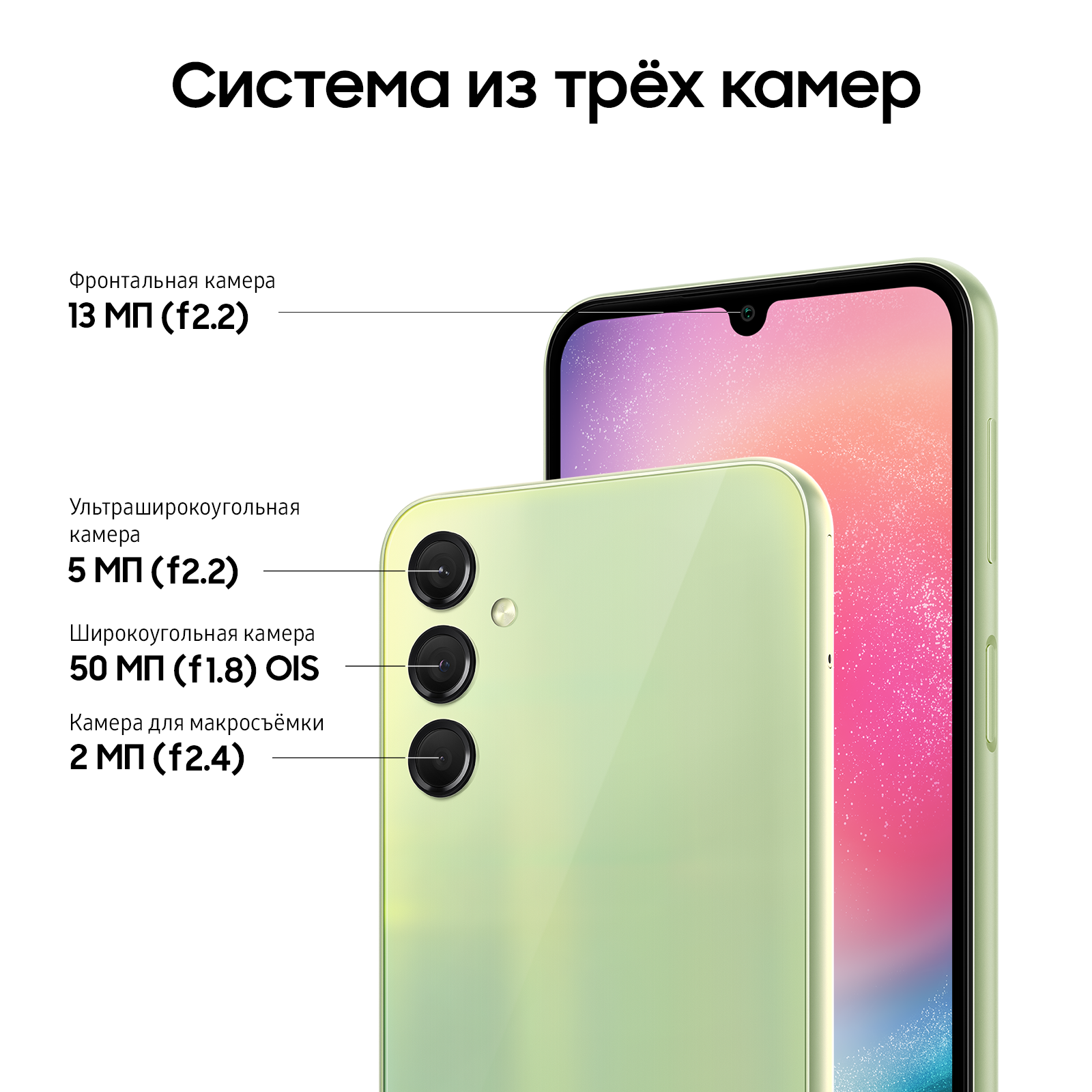 Смартфон Samsung A24 6/128GB зеленый (SM-A245FLGVSKZ), купить в Москве,  цены в интернет-магазинах на Мегамаркет