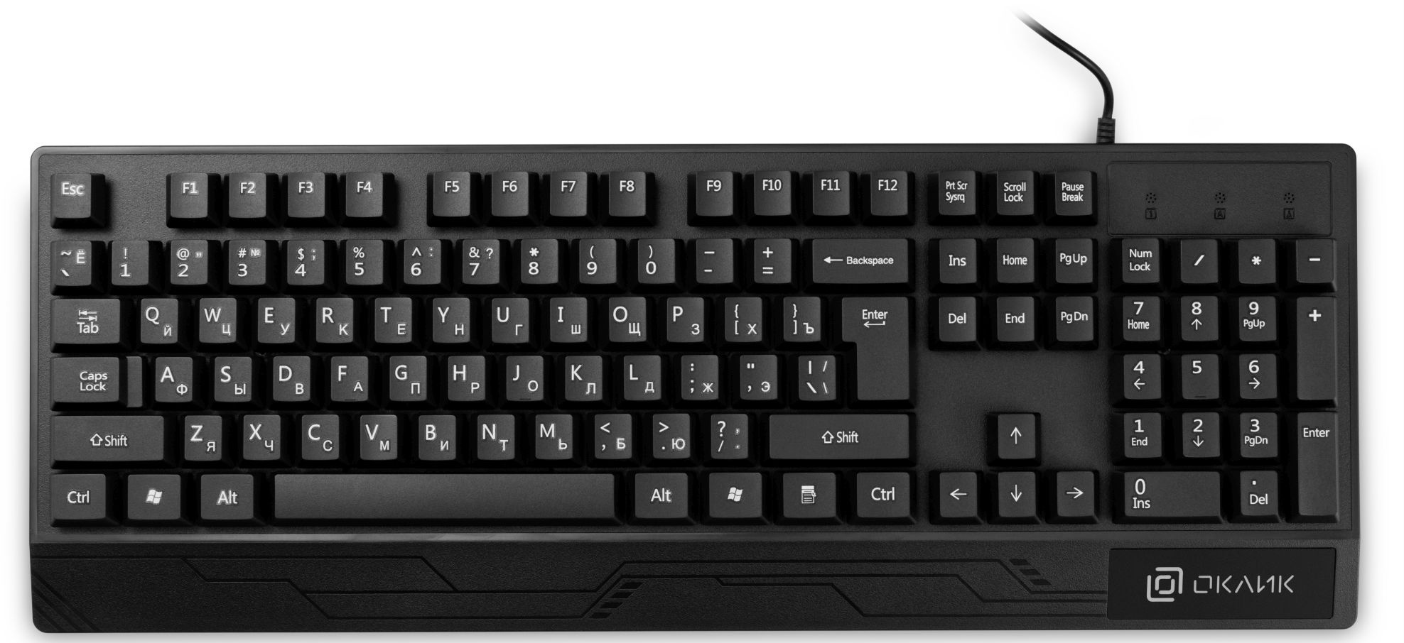 Проводная клавиатура OKLICK 115M Black (1678098), купить в Москве, цены в интернет-магазинах на Мегамаркет