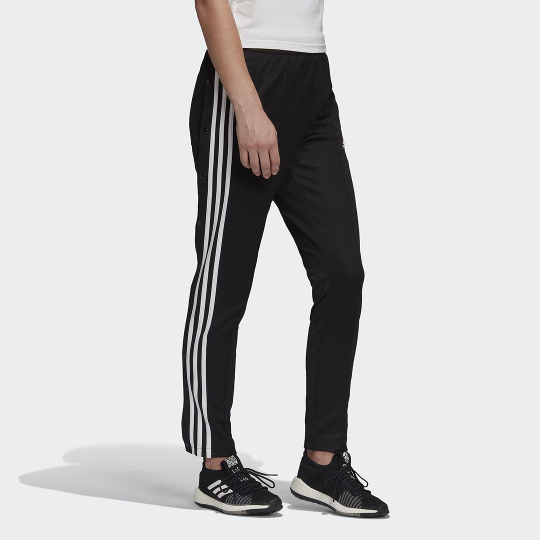 Adidas snap pants sales black