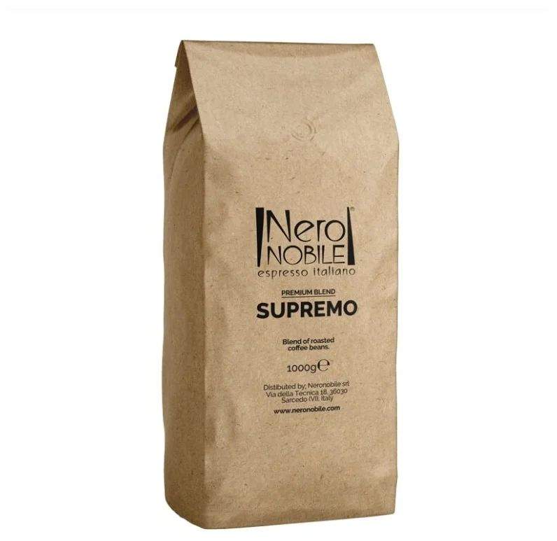 Кофе натуральный Neronobile Supremo зерновой, 1 кг - купить в Мегамаркет Москва Пушкино, цена на Мегамаркет