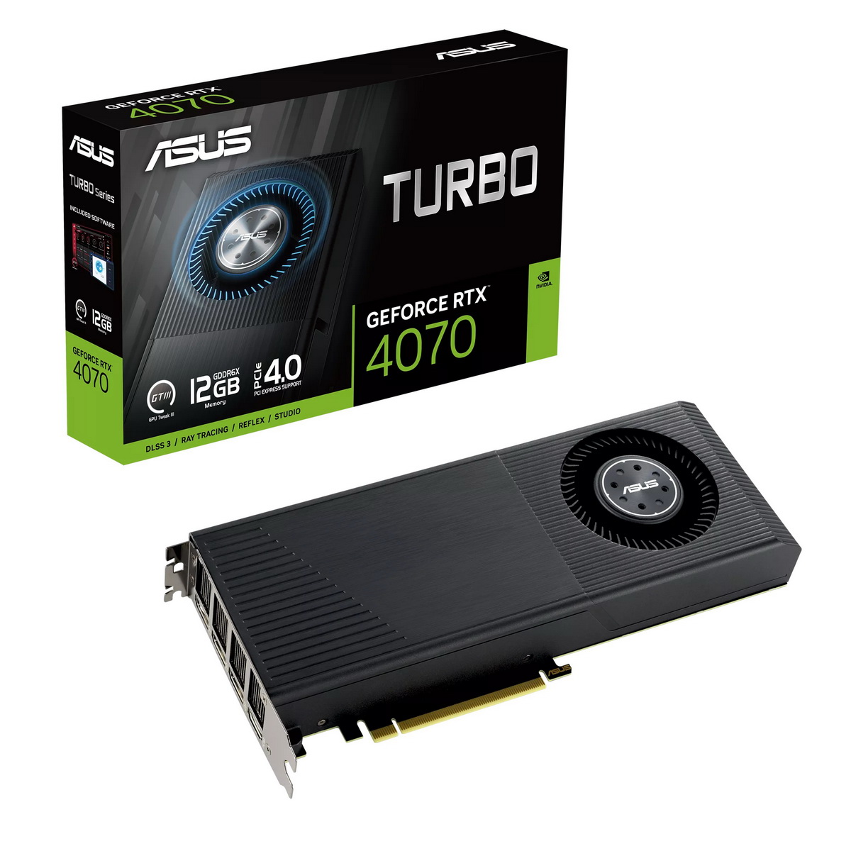 Видеокарта ASUS NVIDIA GeForce RTX 4070 TURBO (TURBO-RTX4070-12G) - купить в Lime Store, цена на Мегамаркет