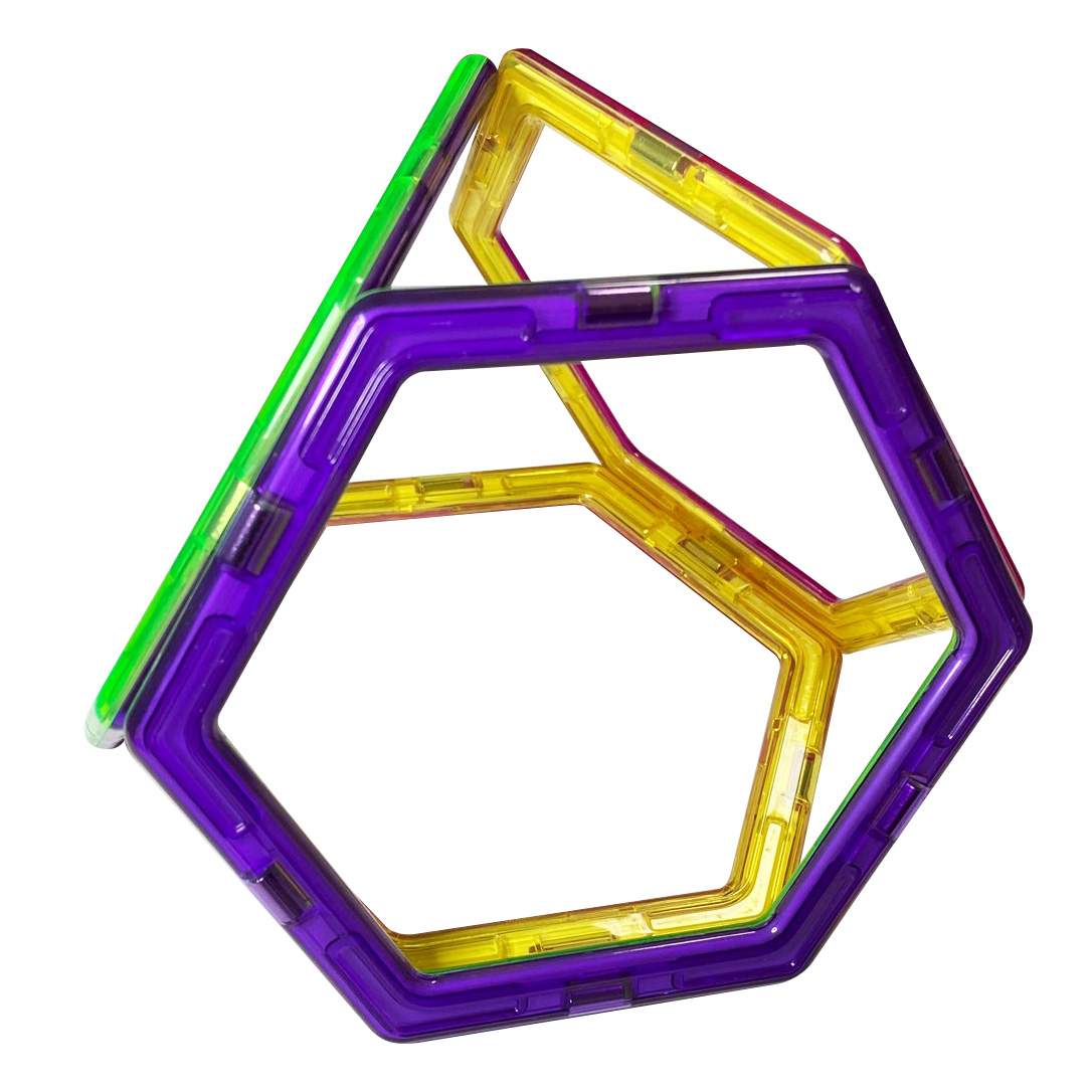 Купить магнитный конструктор МАГНИКОН Пятиугольники и шестиугольники, 8  деталей, МК-8, цены на конструкторы в интернет-магазинах на Мегамаркет