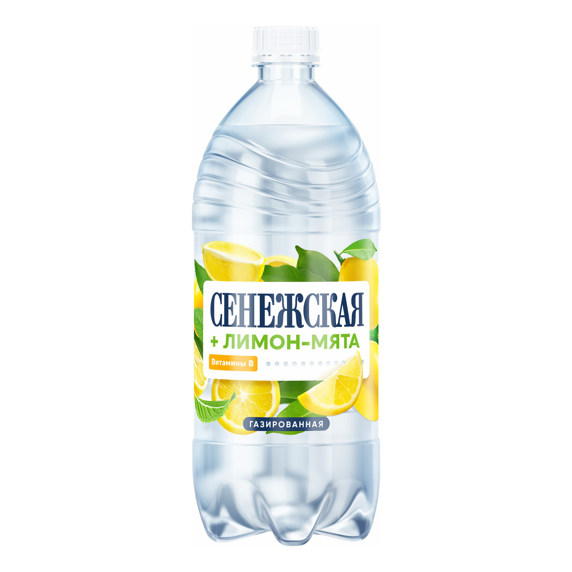 Вода питьевая Сенежская лимон-мята газированная 1 л - купить в Мегамаркет, цена на Мегамаркет