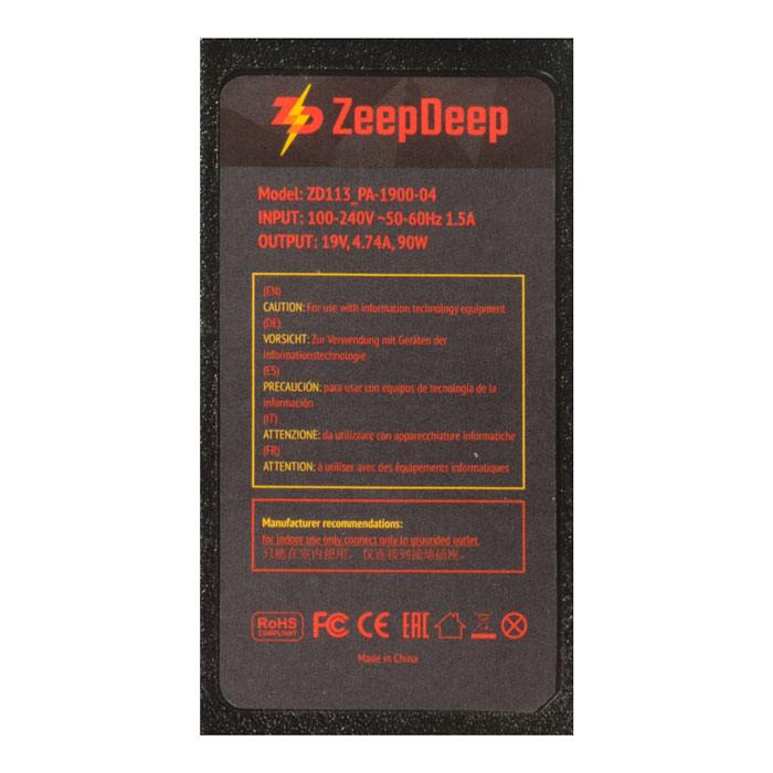 Блок питания для ноутбука ZeepDeep 90Вт для ASUS (ZD113_PA-1900-04)