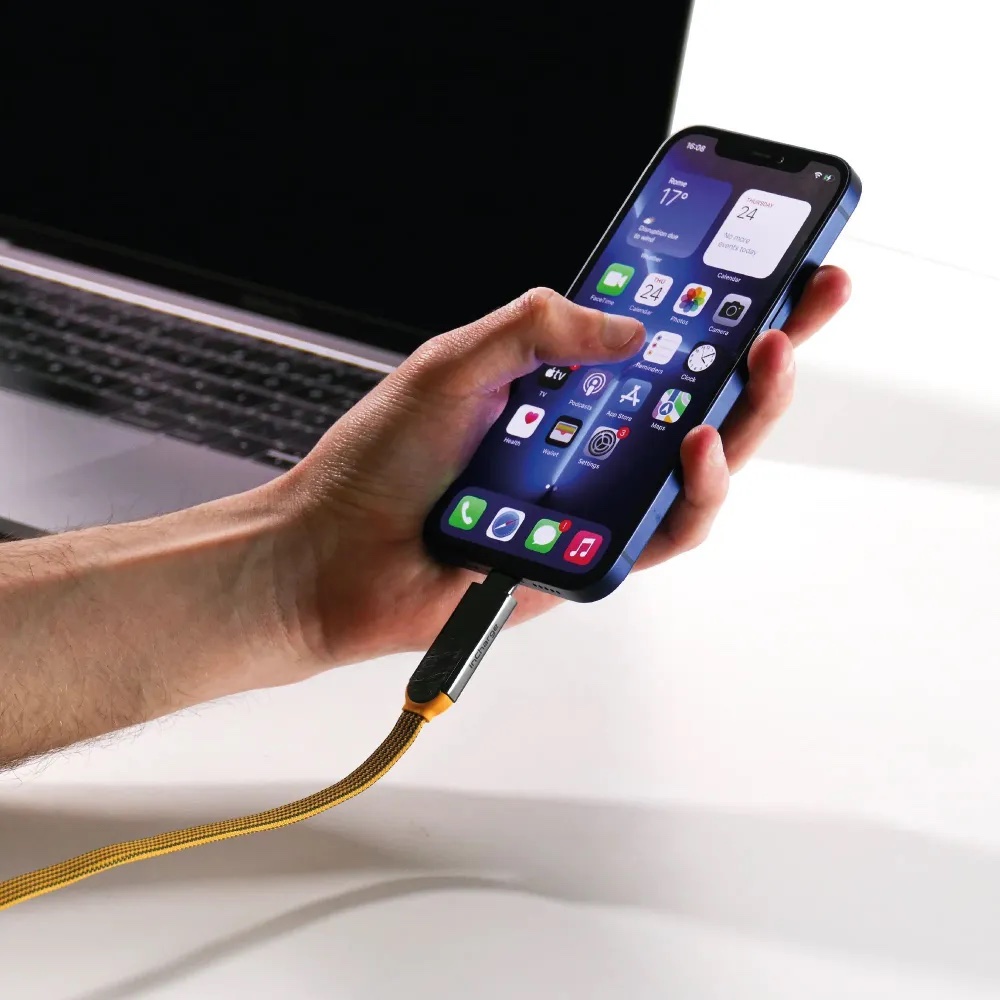 Кабель Micro-USB/Lightning/USB Type-C Rolling Square 0.3 м желтый – купить  в Москве, цены в интернет-магазинах на Мегамаркет