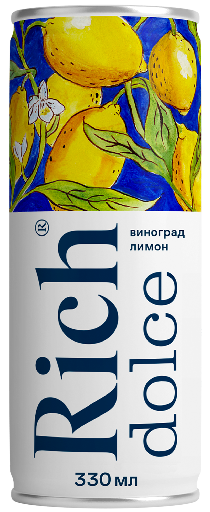 Купить напиток сокосодержащий Rich виноград-лимон 330 мл, цены на Мегамаркет | Артикул: 100028814414