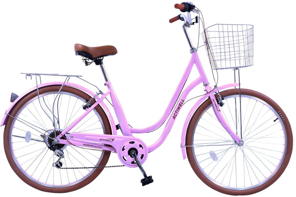 Велосипед Actiwell City 7 скоростей розовый