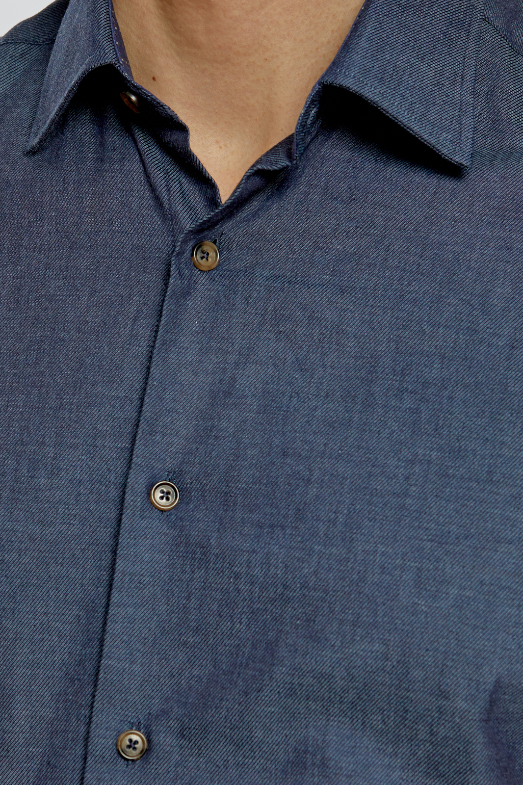 Рубашка мужская Kanzler 2S-408CS-1163-15 синяя 45