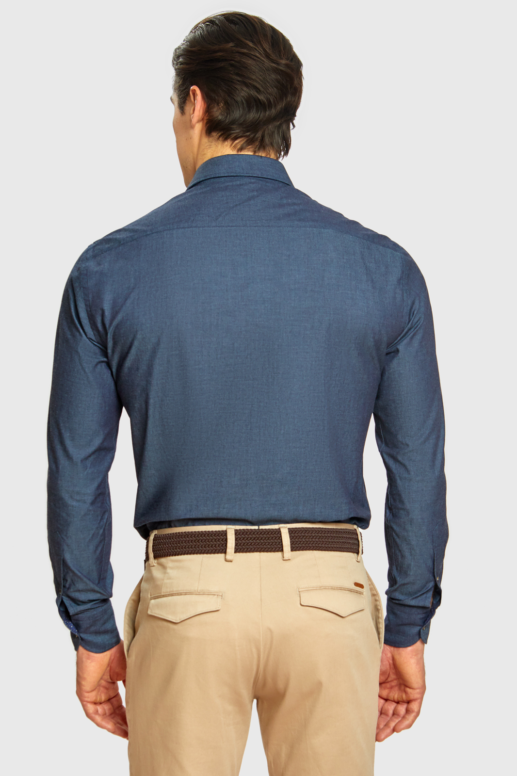 Рубашка мужская Kanzler 2S-408CS-1163-15 синяя 45