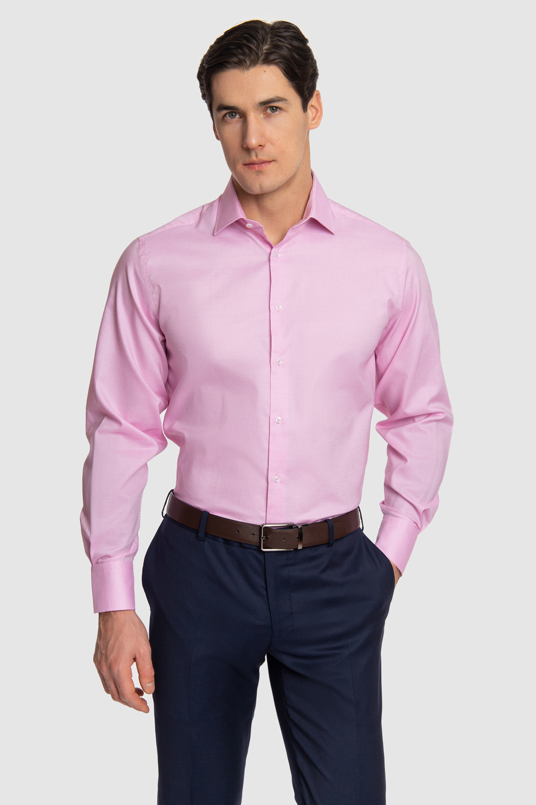 Рубашка мужская Kanzler SBL11CLSN/07 фиолетовая 45