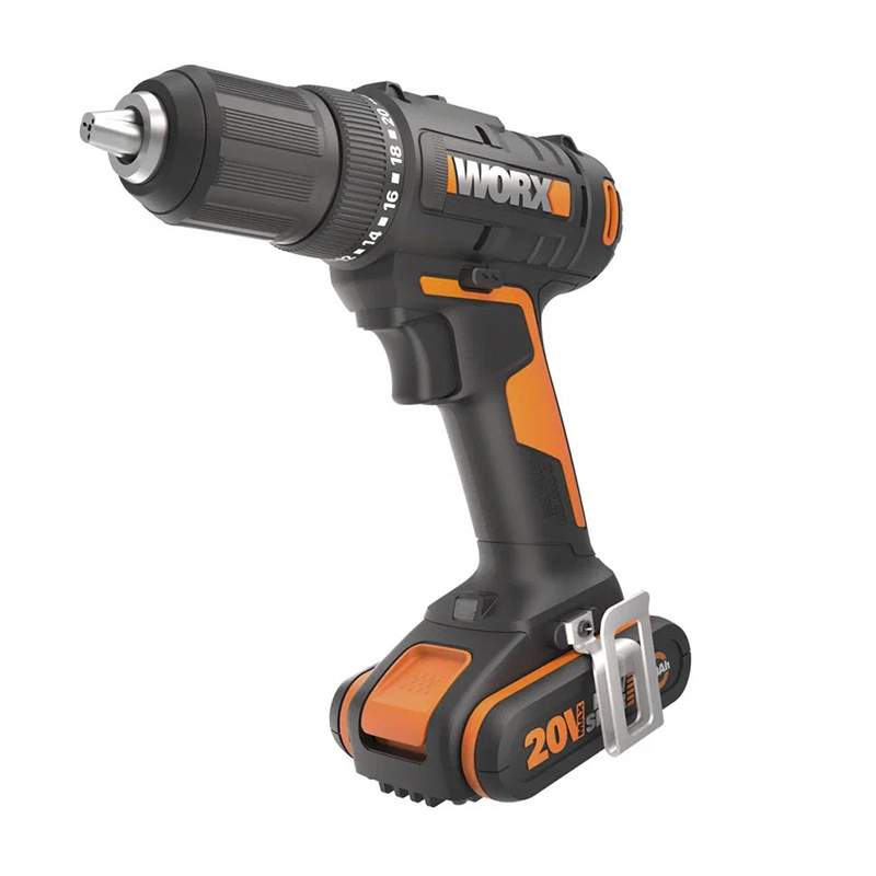 Дрель-шуруповерт аккумуляторная WORX WX108, 50Нм, 20В, 2Ач x1, ЗУ 2А, кейс купить, цены в Москве на Мегамаркет