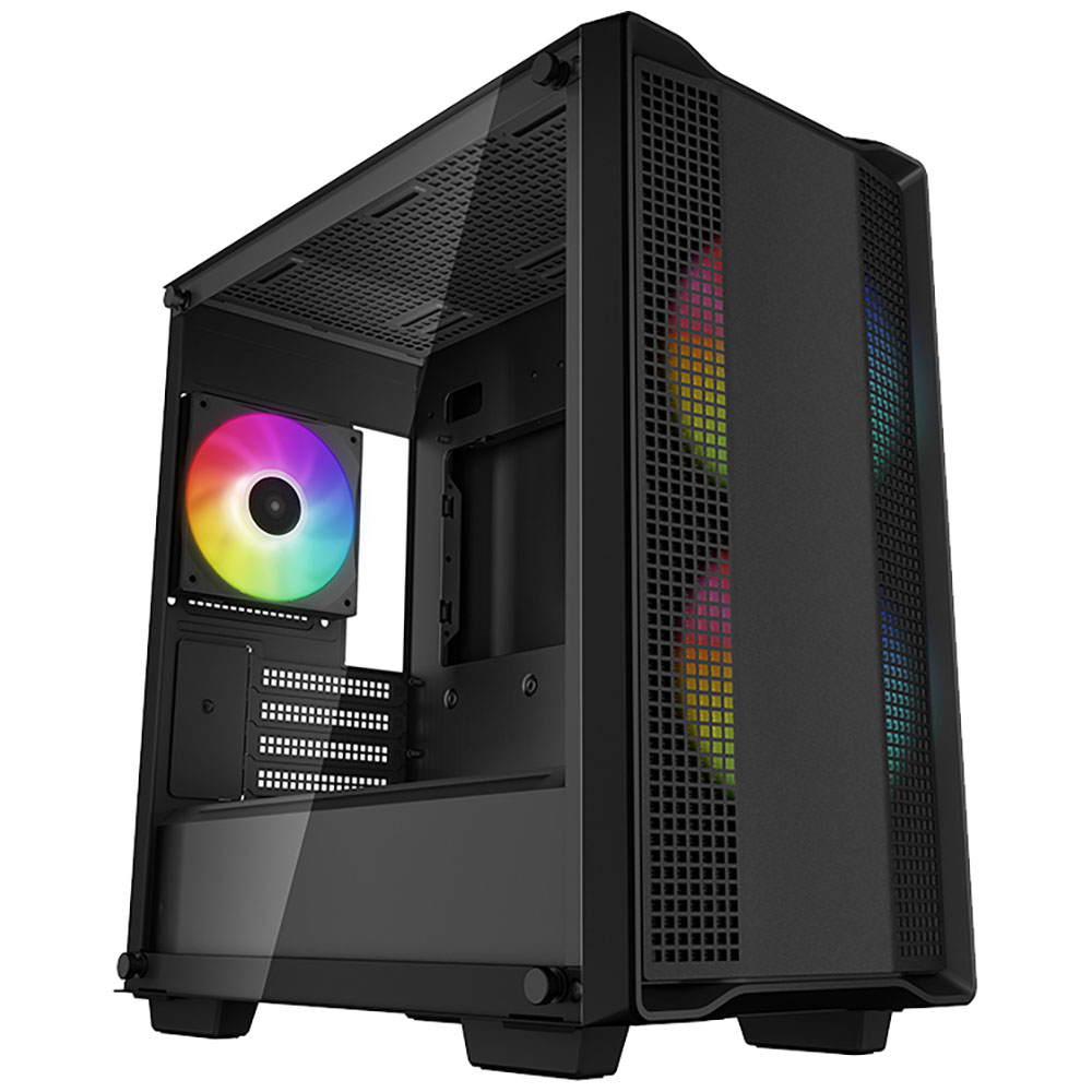 Корпус компьютерный DEEPCOOL CC360 ARGB black (R-CC360-BKAPM3-G-1) черный - купить в elnote, цена на Мегамаркет