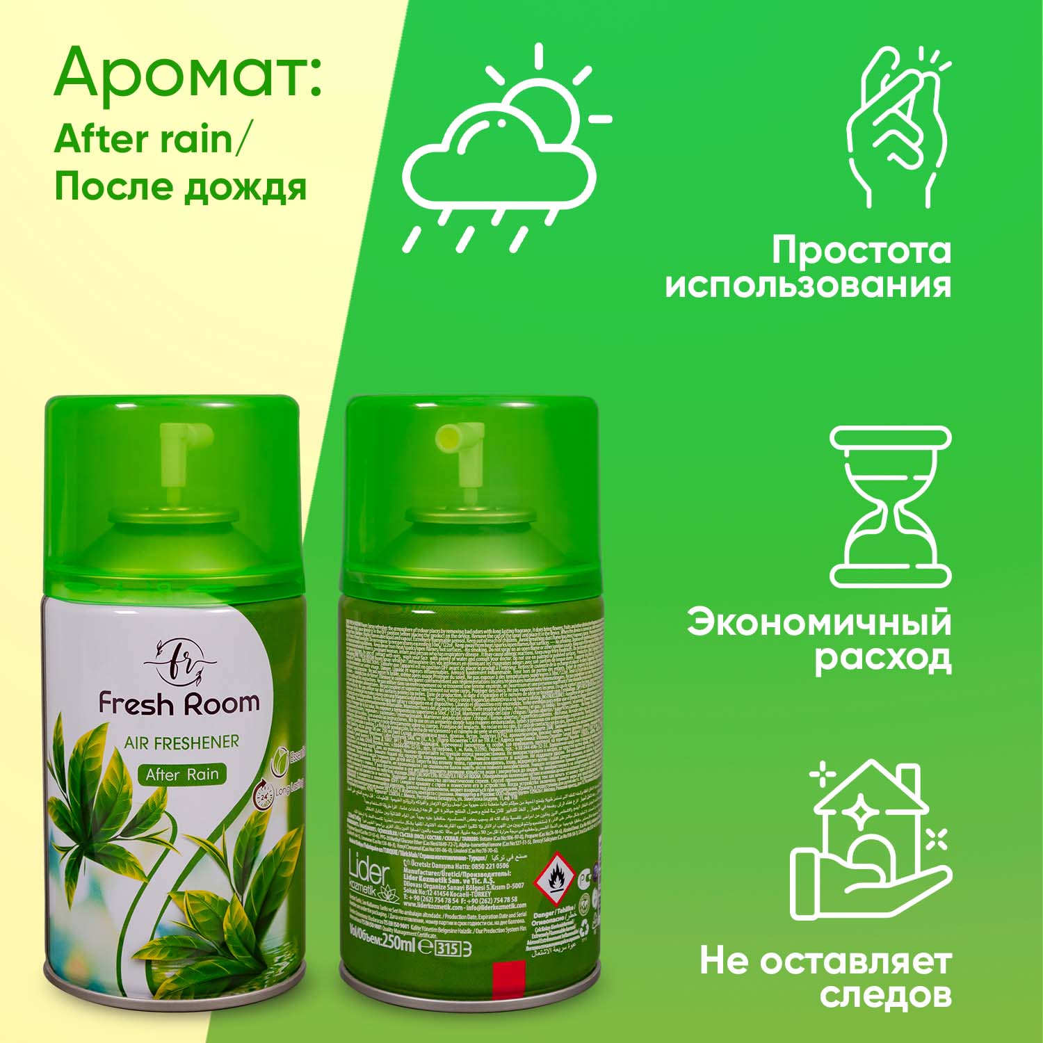 Освежитель воздуха FRESH ROOM Освежитель воздуха После дождя