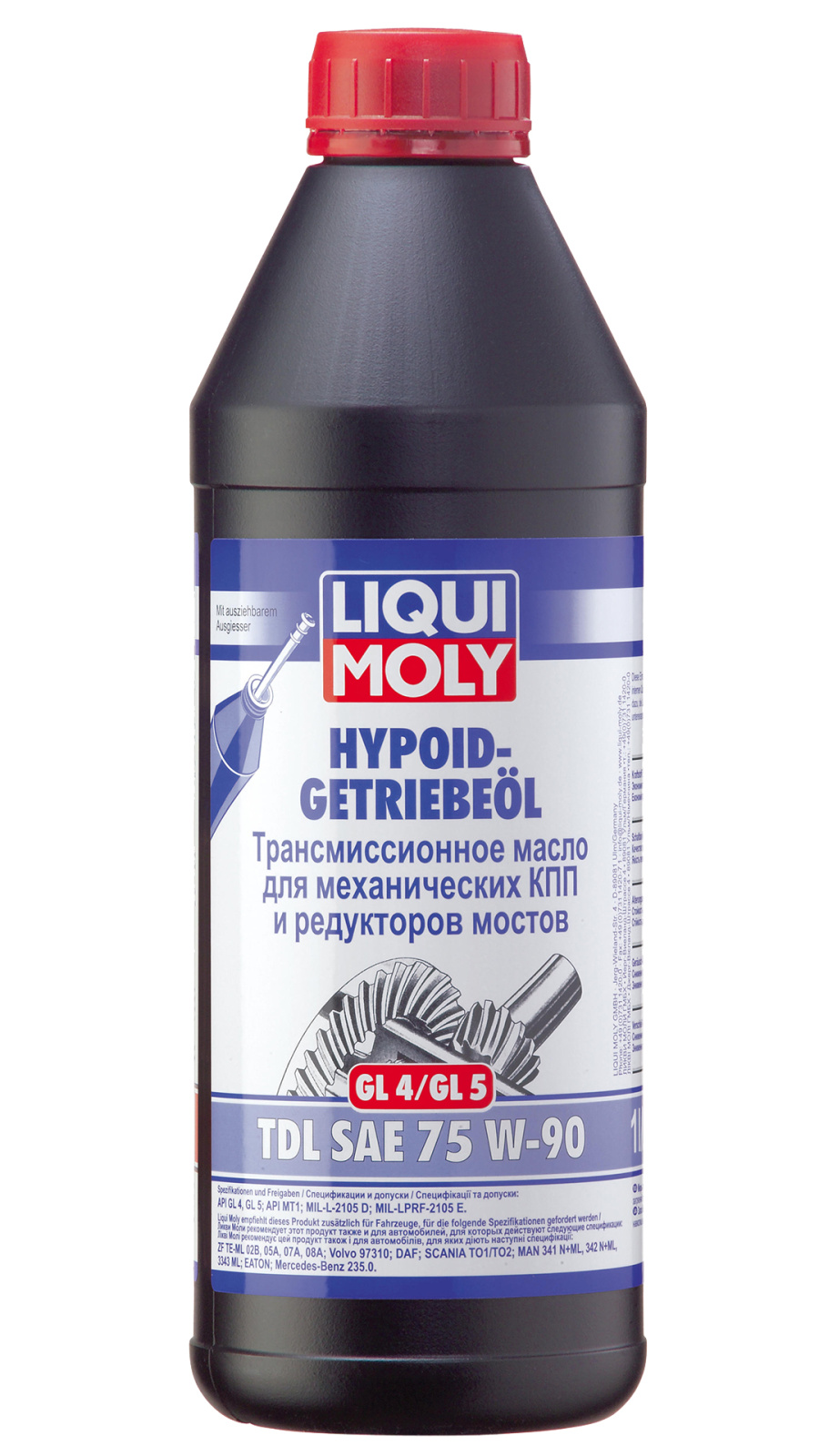 Трансмиссионное масло LIQUI MOLY Hypoid-Getriebeoil TDL SAE 75W-90 (1л) -  купить в Москве, цены на Мегамаркет | 100001150536