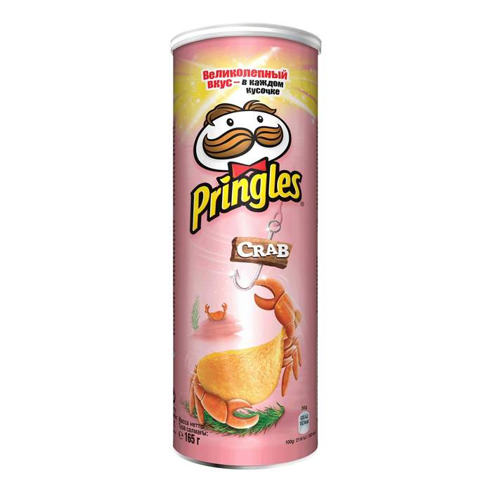 Чипсы принглс под микроскопом Чипсы Pringles Краб с кетчупом 165 г - характеристики на Мегамаркет