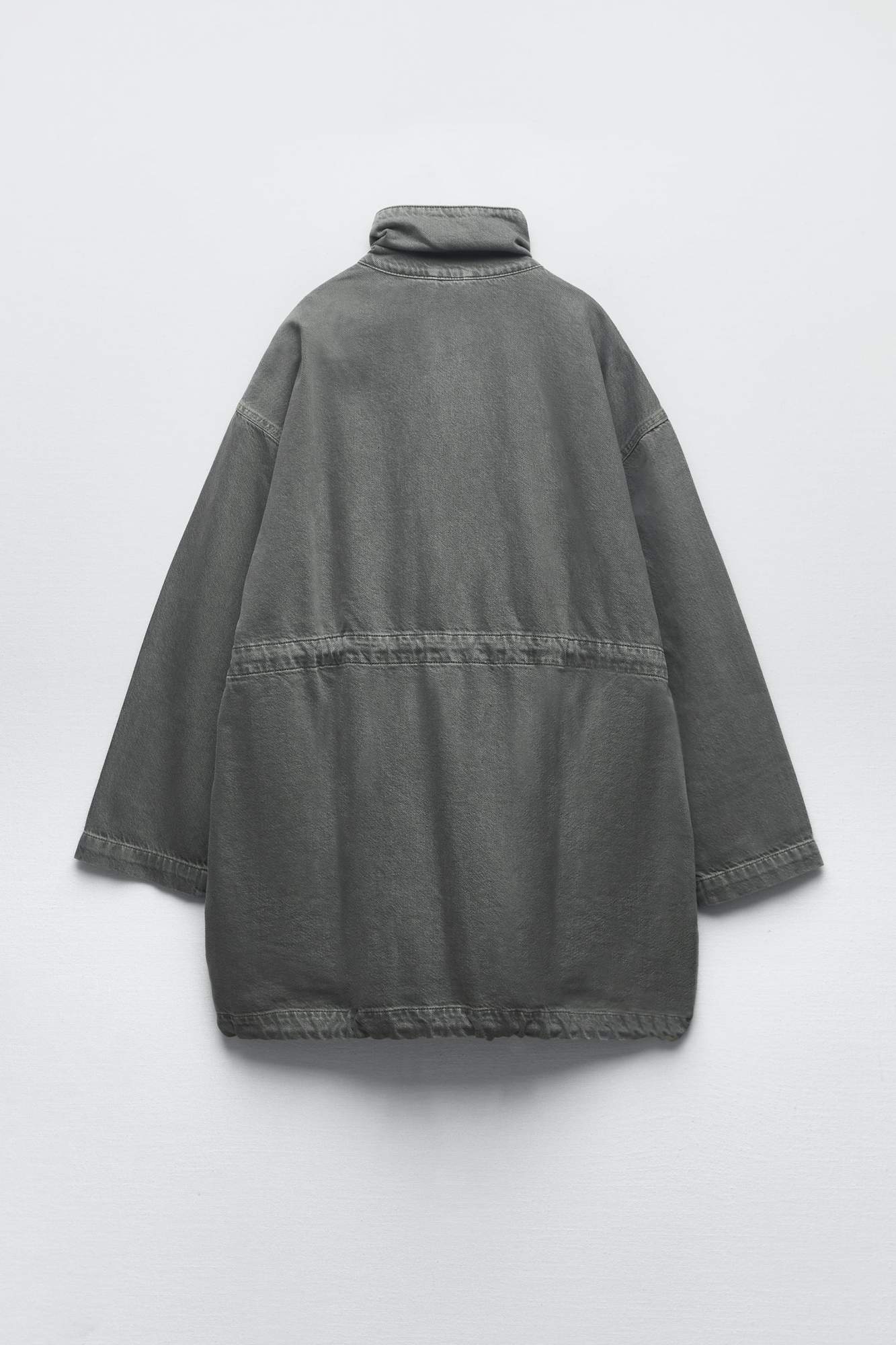 Джинсовая куртка женская ZARA 04877044 серая XS (доставка из-за