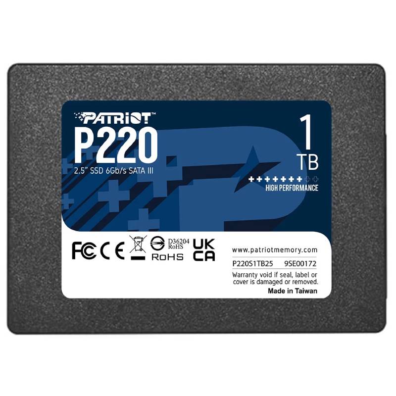 SSD накопитель Patriot Memory P220 2.5" 1 ТБ (P220S1TB25) - купить в Эльдорадо, цена на Мегамаркет