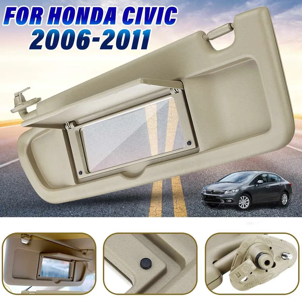 Левый солнцезащитный козырек со стороны водителя для Honda Civic 2006 2007  2008 2009 2010 – купить в Москве, цены в интернет-магазинах на Мегамаркет