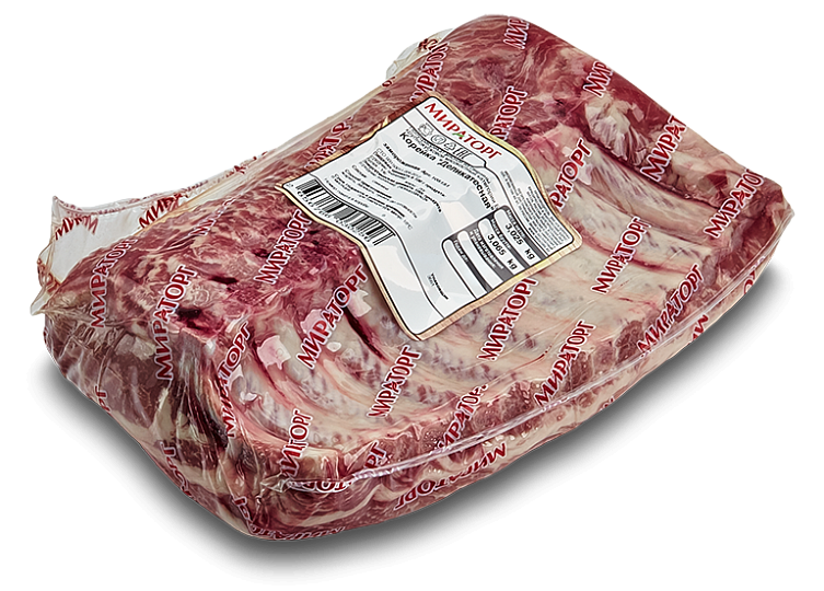 Корейка свиная на кости Мираторг без позвонков охлажденная ~5,9 кг