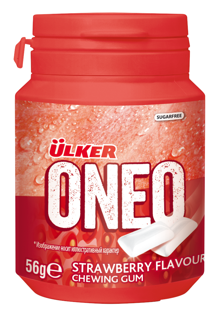 Купить резинка жевательная ulker Oneo со вкусом клубники, 56 г, цены на Мегамаркет | Артикул: 100053782121