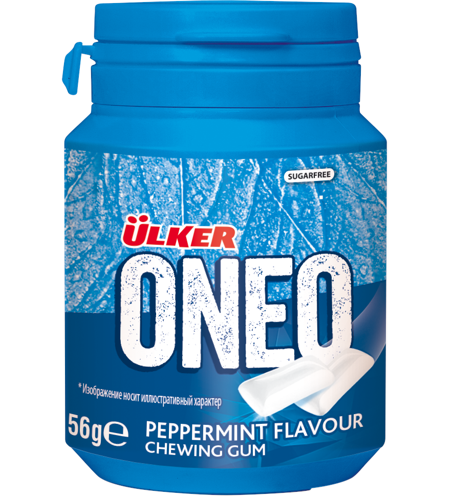 Купить резинка жевательная ulker Oneo со вкусом мяты, 56 г, цены на Мегамаркет | Артикул: 100053782061