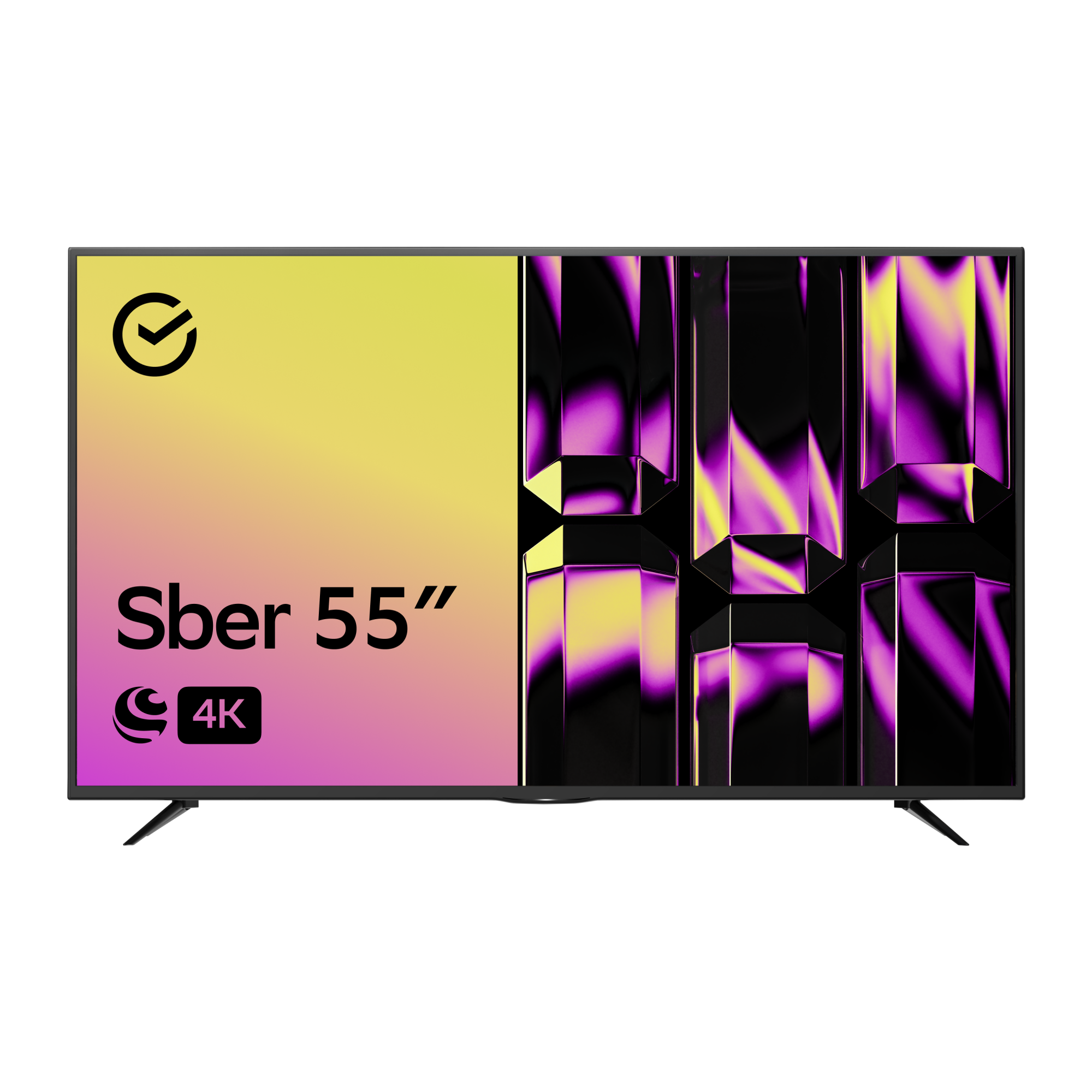 Телевизор Sber SDX-55U4127, 55"(139 см), UHD 4K RAM 1,5GB - купить в Мегамаркет Спб Шушары, цена на Мегамаркет