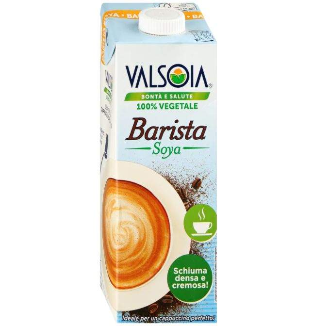 Напиток соевый Valsoia Бариста с витаминами В2 B12 D2 и кальцием 1 л