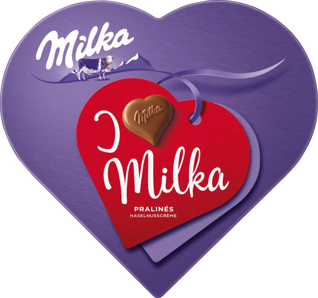 Шоколадные конфеты MILKA I LOVE Весна, Молочный шоколад, Ассорти, Коробка, 44гр.