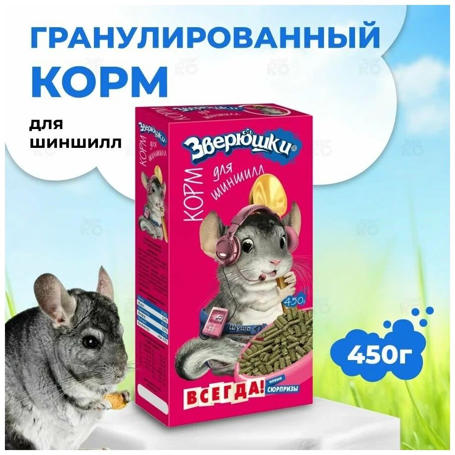 Купить Корм Pellets Для Шиншилл