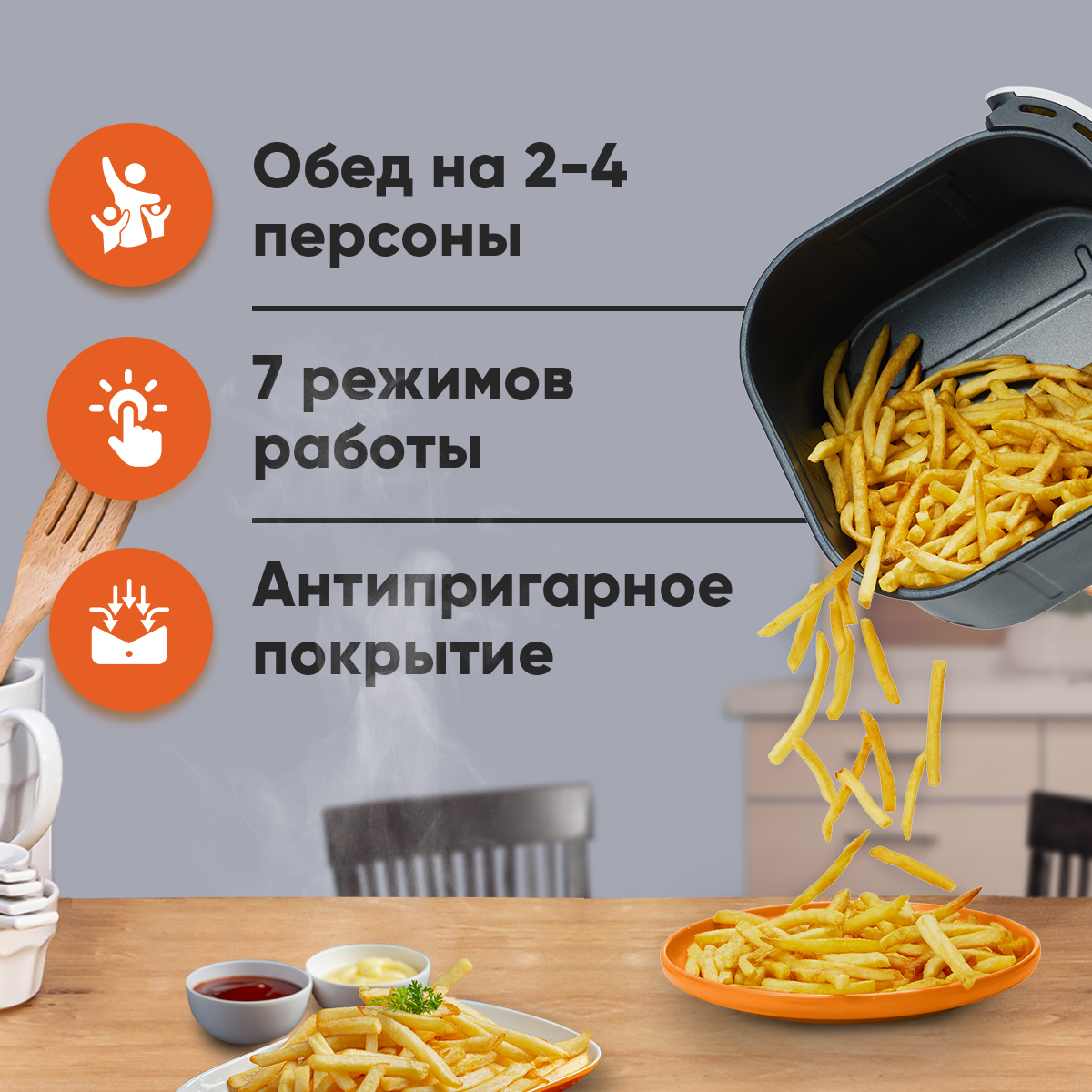 Аэрогриль COSORI Smart Air Fryer CAF-LI401S белый – купить в Москве, цены в  интернет-магазинах на Мегамаркет