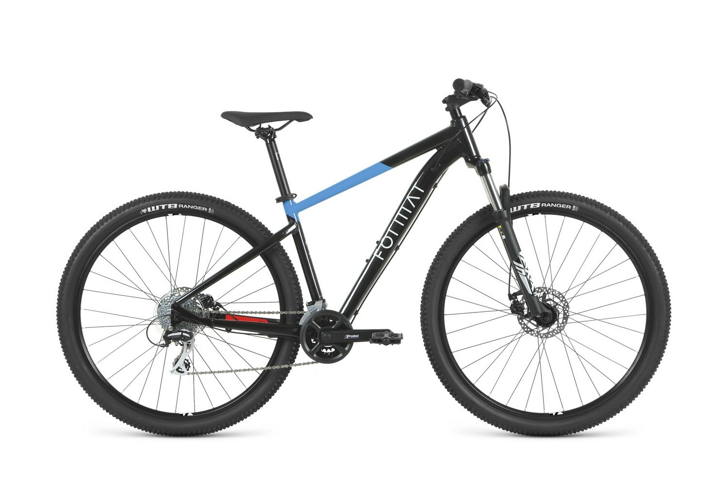 Горный велосипед Format 1414 29 (2023) Чёрный, Синий 17" - купить в Велодрайв Стачек, цена на Мегамаркет