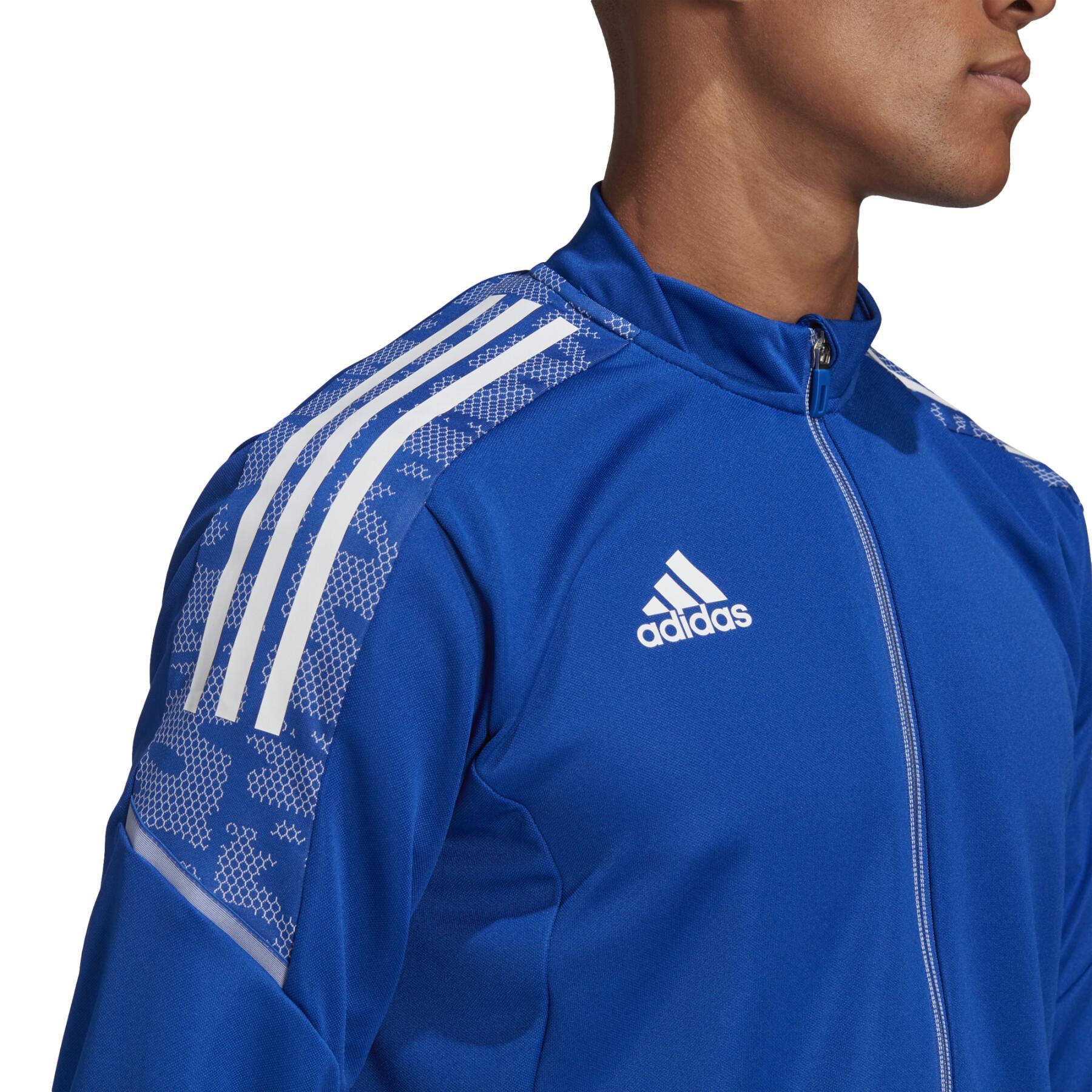 Олимпийка мужская Adidas GH7129 синяя L - купить в Москве, цены на  СберМегаМаркет