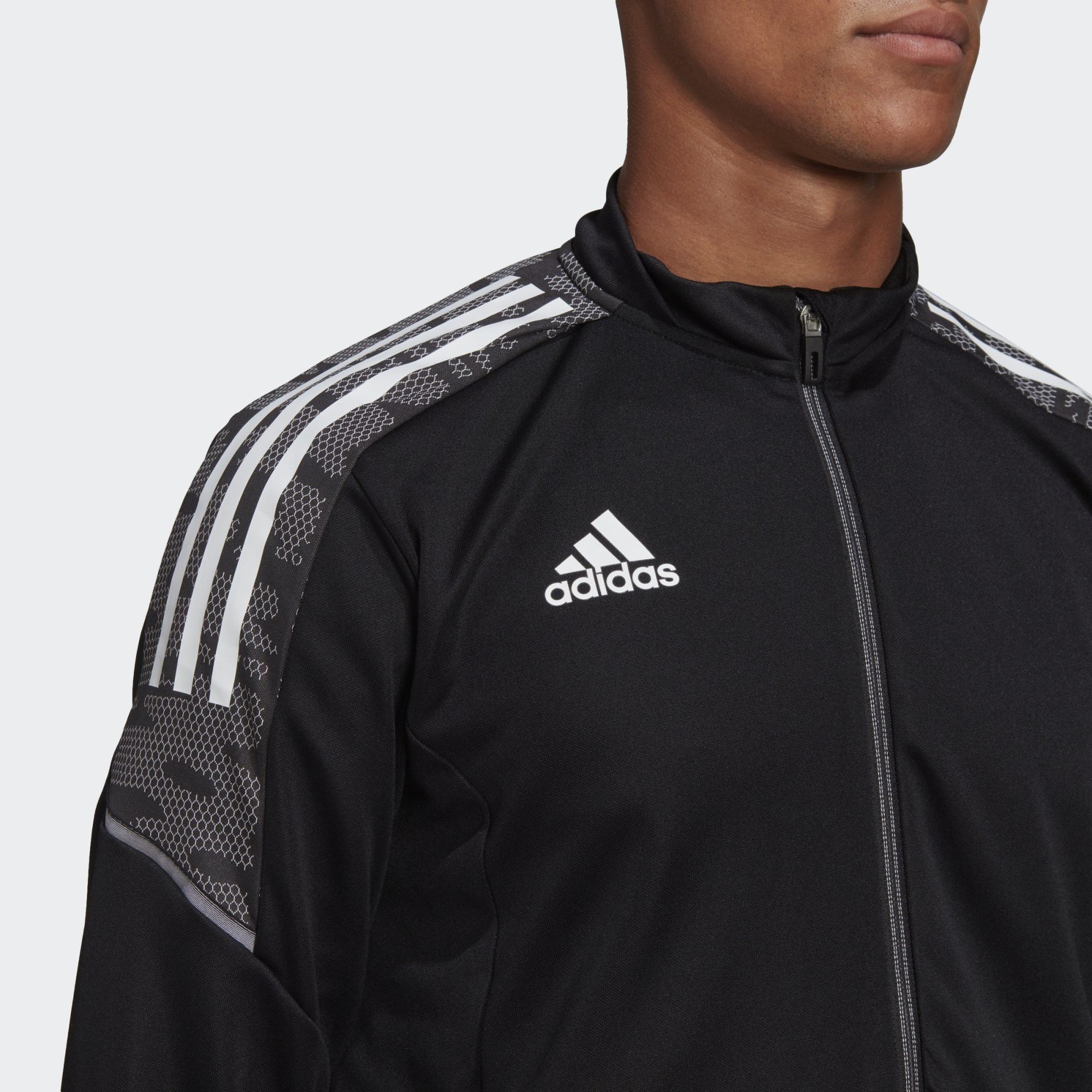 Олимпийка мужская Adidas GH7129 черная M - купить в Москве, цены на  СберМегаМаркет