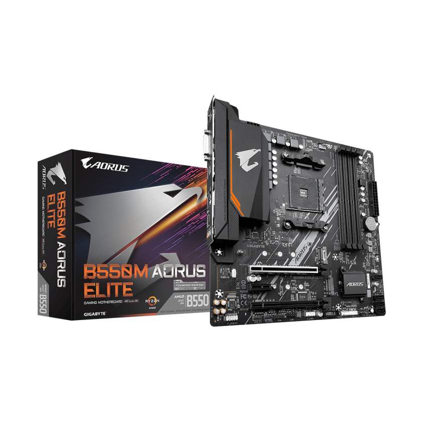 Материнская плата GIGABYTE B550M AORUS ELITE - купить в Эльдорадо, цена на Мегамаркет