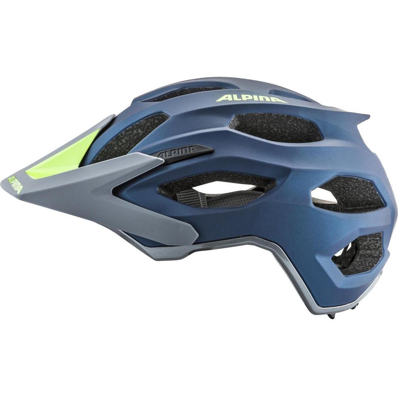 Велосипедный шлем Alpina Carapax 2.0, darkblue/neon, S