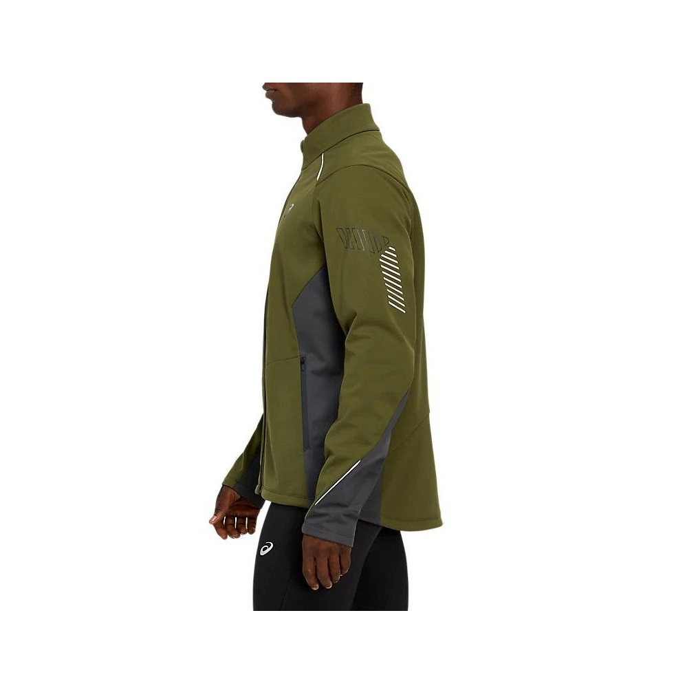 Куртка Asics Lite-Show Winter Jacket, smog green/graphite grey, M