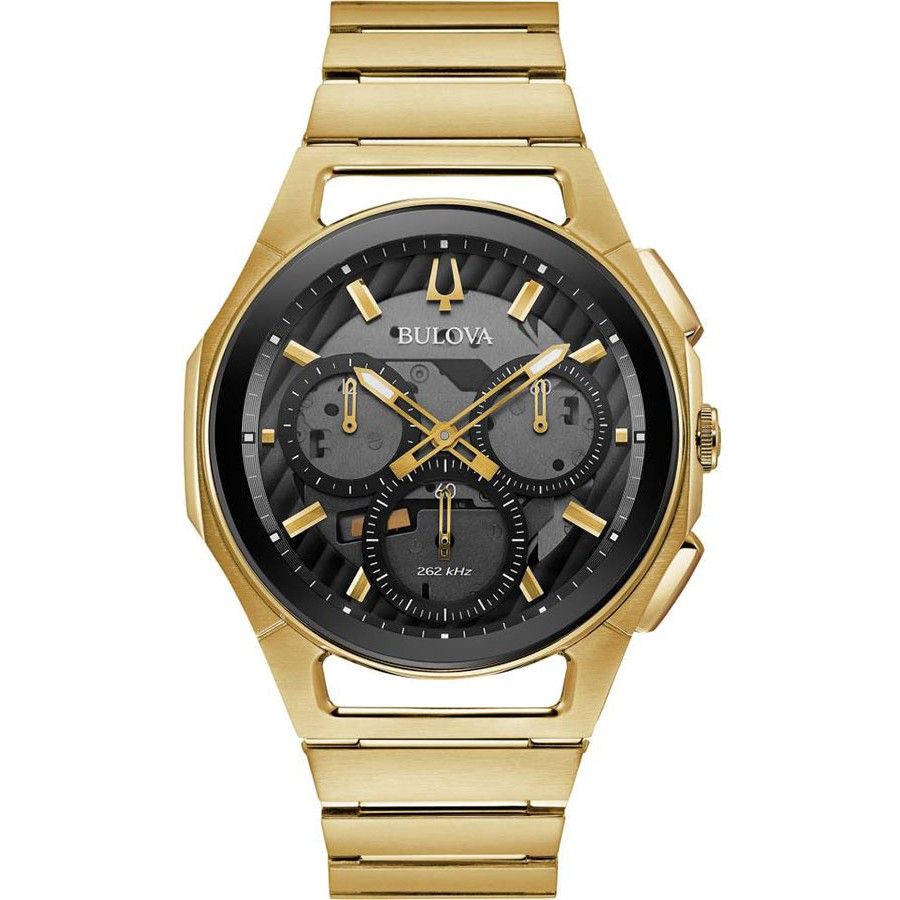 Наручные часы мужские Bulova 97A144 золотистые
